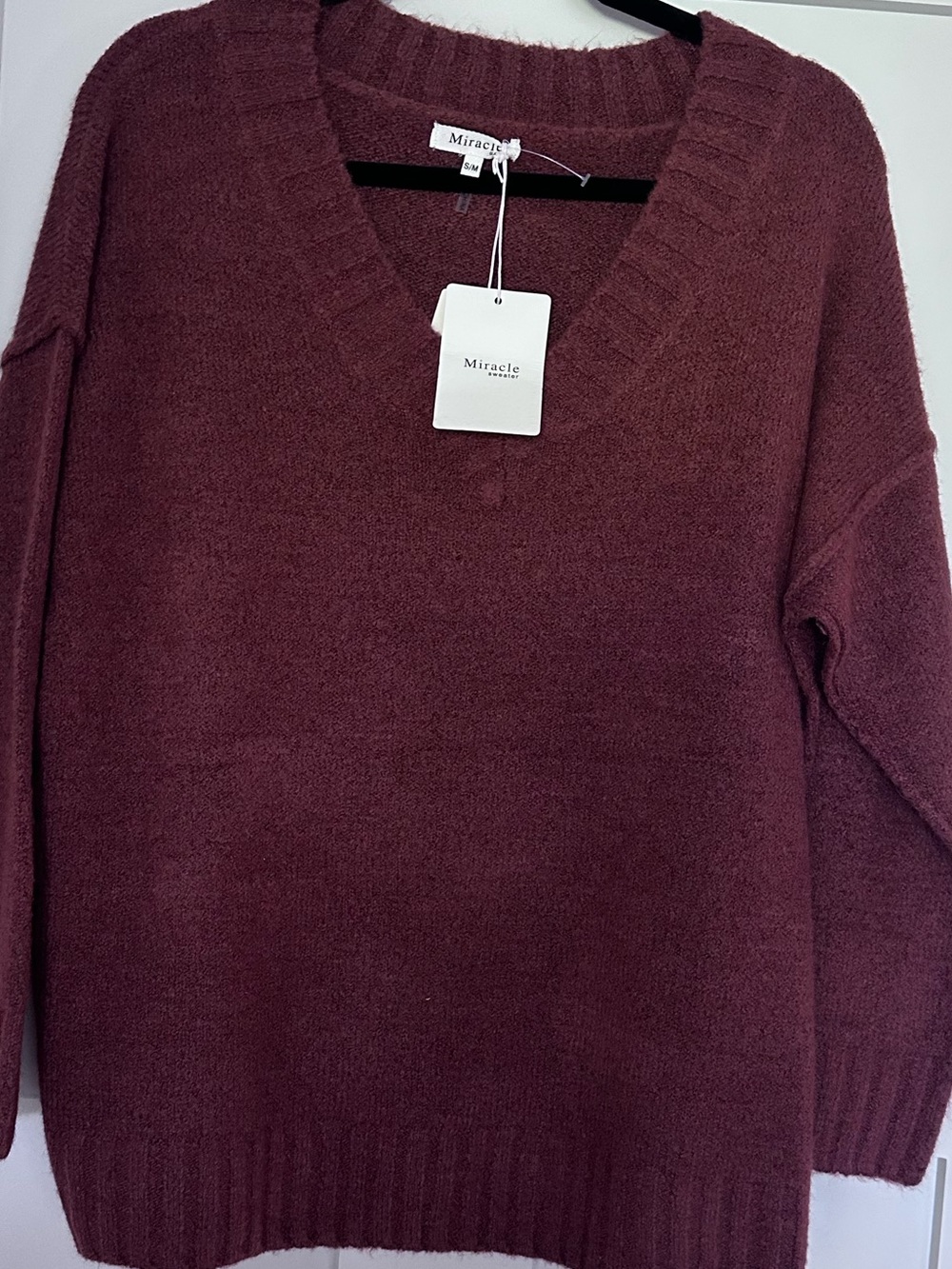 Miracle Wine V-Neck Women's Sweater